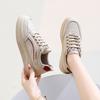 Женские кроссовки на толстой платформе, легкие дышащие кроссовки для бега из искусственной кожи со шнуровкой для женщин, удобная теннисная обувь