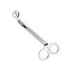 Hot Sale Sliver 18CM Stainless Steel Candle Wick Trimmer Oil Lamp Round Head Candle Core Shears Handmade Tools Candle Accessory