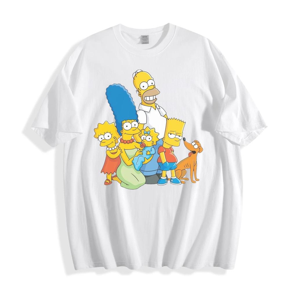 ОФИЦИАЛЬНАЯ Серая футболка с графическим принтом семьи Симпсонов Homer Bart Lisa Marge Maggie