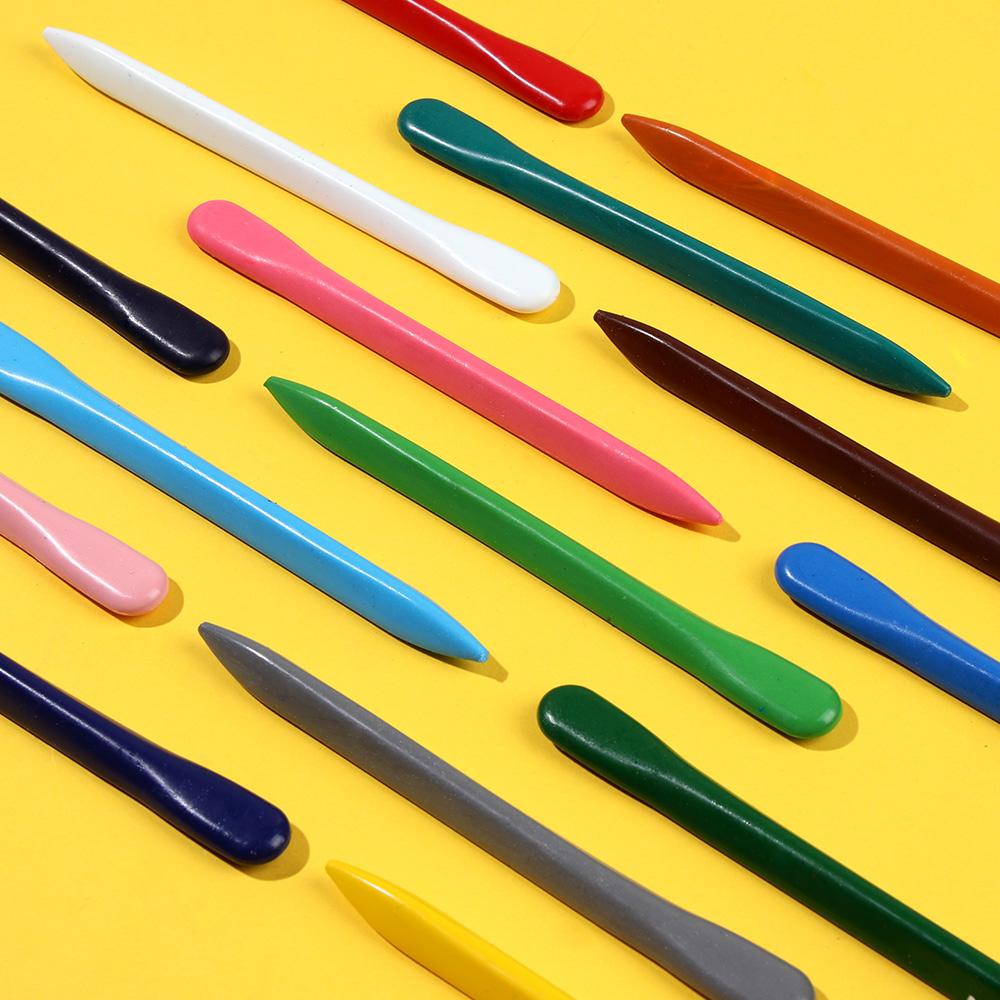 Gift Non Dirty Hand Drawing Tool Washable Wax Pencil Marker Colored Crayon Oil Painting Stick