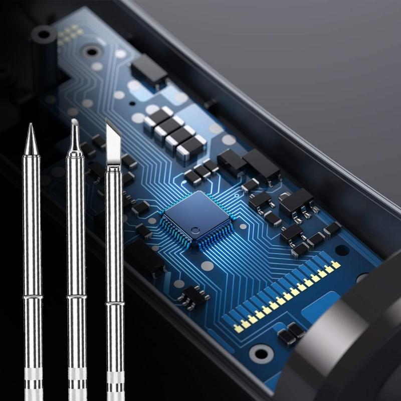 Набор паяльных жал прецизионной конструкции для ремонта схем Конструкция с добавлением меди Различные формы жал Паяльная станция