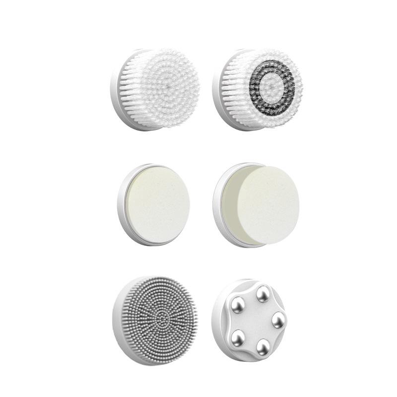 Силиконовая электрическая щетка для очищения лица - очиститель косметических инструментов.