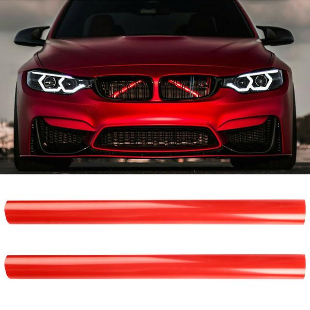 2Pcs Car Grill Bar V Brace Style Front Grille Trim Strips Cover Frame Stickers For BMW F30 F10 F20 F11 F31 F07 F32 F33 F34 F36