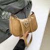 Elegant Pu Leather Shoulder Bag For Women 2024 Fashionable Underarm Purse