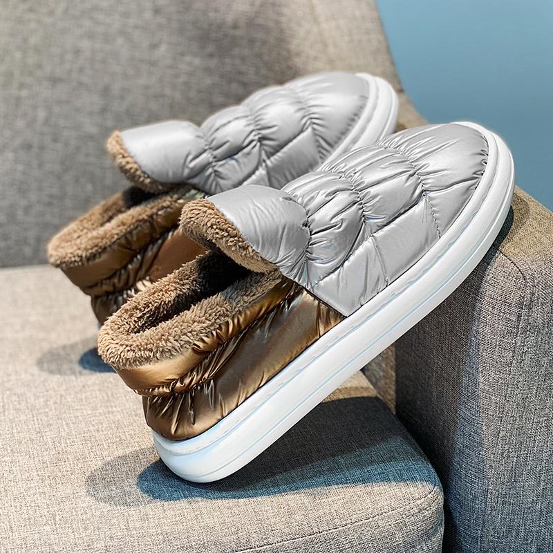 Зимняя мужская обувь, повседневные кроссовки на плоской подошве, мужские лоферы без шнуровки