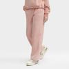 Fila Однотонные трикотажные повседневные брюки прямого кроя Женские брюки Сахарно-розовый F11W349602F-PK