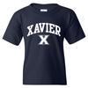 Футболка унисекс для молодежи с лицензионным логотипом Xavier Musketeers - Темно-синяя