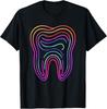 Dentist Retro Vintage Teeth Dental Hygienist Assistant Tooth T-Shirt Tops Tee