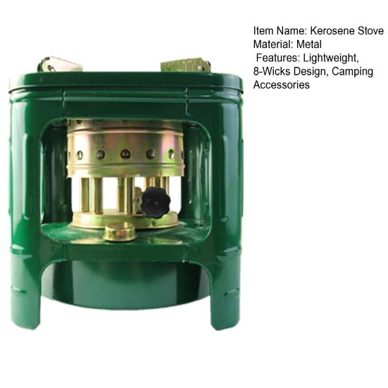 Портативная 8-фитильная керосиновая плита Легкая походная плита-обогреватель для приготовления пищи на открытом воздухе, барбекю, пикника, кемпинга, пеших походов, керосиновая печь, горелка