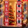 Party Door Couplet Banner 2pcs Traditional Heart Red for Home Wall