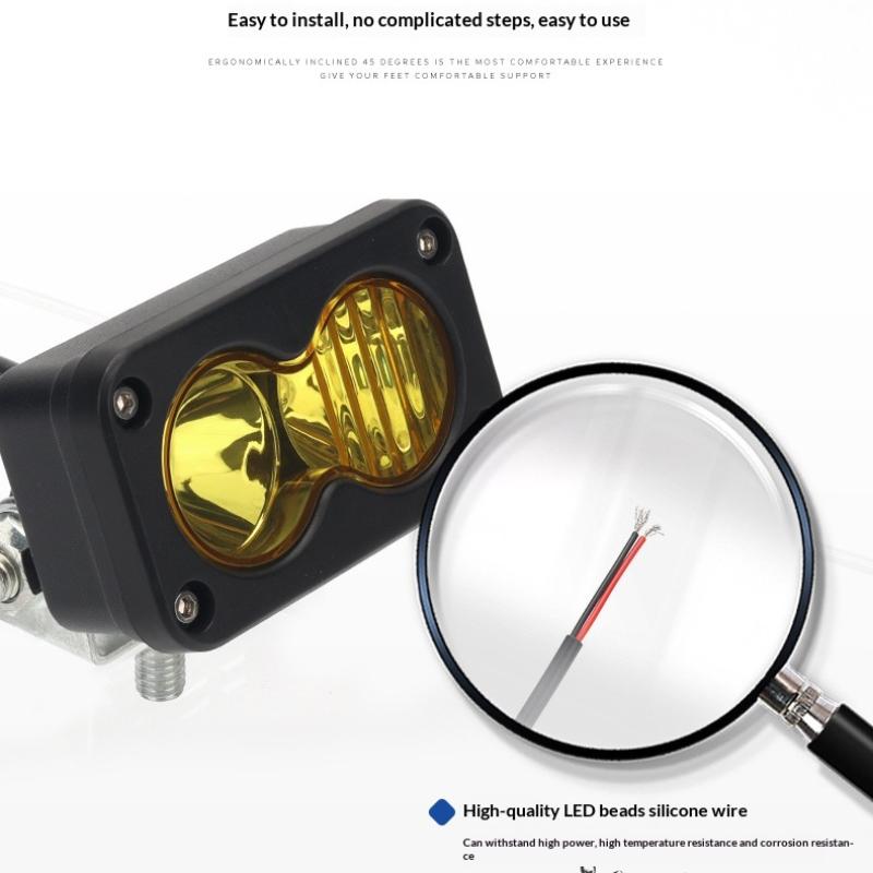 3 Inch LED Pod Spotlight Plug and Play High Brightness Light for Ridstar Q20 Motorcycle Pickup Offroad Utility Vehicle