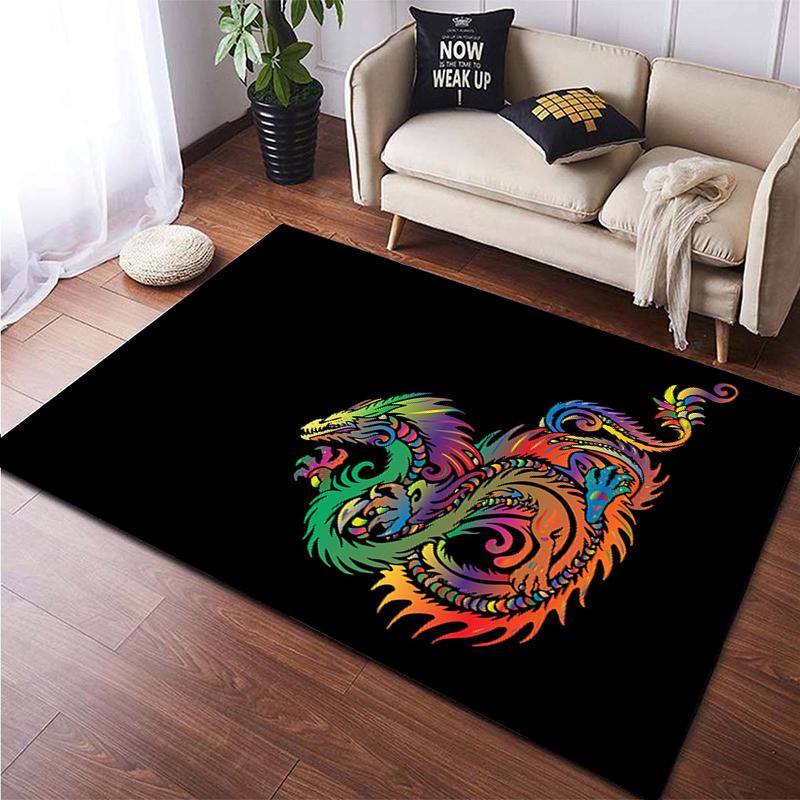 Ковер с принтом китайского дракона и животных для гостиной, большой ковер, мягкий коврик, коврики для стульев для киберспорта, Alfombra, подарки, Прямая поставка