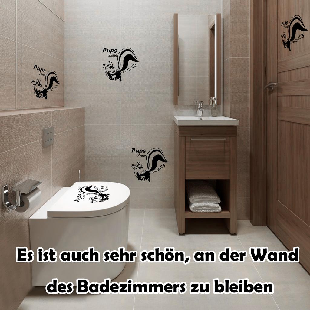 Белка Наклейка на стену Симпатичные Яркие Наклейки для ванной Обои Стеклянные Наклейки Плакат Личность Фон Съемный