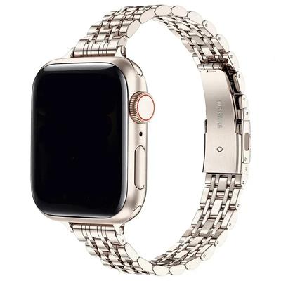 Классический ремешок из нержавеющей стали для Apple Watch Ultra 2 Band 49 мм 42 мм 44 мм металлический браслет iWatch Series 9 8 7 6 SE 5 4 3 Women 45 мм 41 мм