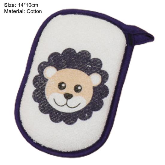 Детская мочалка с мультяшным рисунком, аккуратно чистое хлопковое полотенце для душа, детские принадлежности