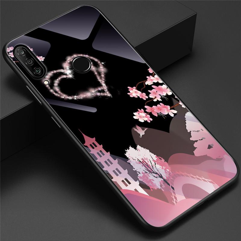 Защитная крышка из закаленного стекла с рисунком для iPhone Samsung Huawei Xiaomi Meizu