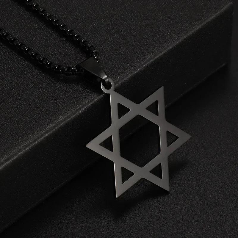 Cool Titanium Steel Dumbbell Pendant Necklace Barbell Fitness Pendant Men and Women Leisure Sports Punk Jewelry