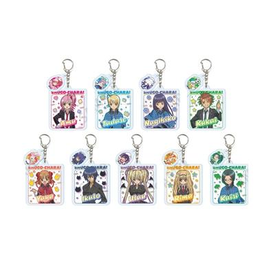 Аниме "Shugo Chara!"" 01 [Официальная иллюстрация] Акриловый брелок с деталями, Коробка из 9 штук"