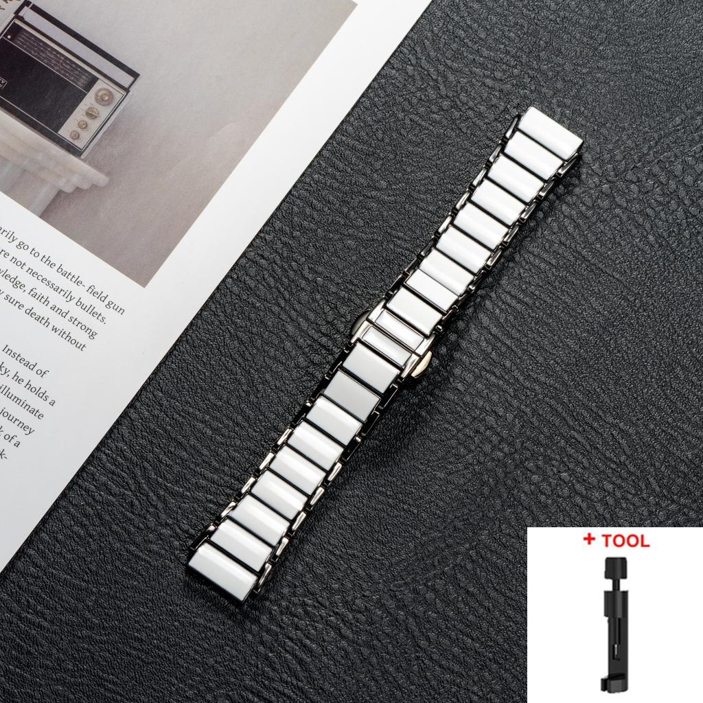 Новый 18-мм керамический ремешок для Huawei Watch GT6 GT5 GT4 41 мм, сменный браслет с застежкой-бабочкой для Huawei Watch GT5 PRO 42 мм