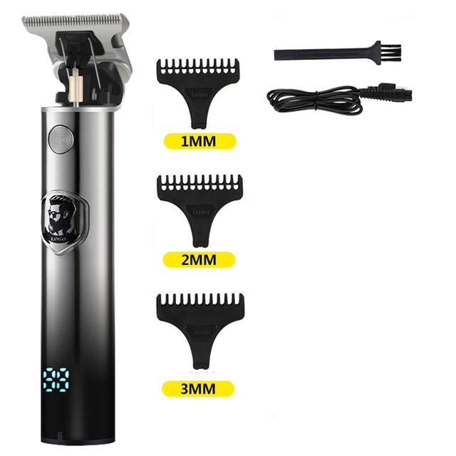 Vintage T9 Electric Cordless Hair Cutting Machine Professional Hair Barber Trimmer For Men Clipper Shaver Beard Lighter