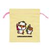 Sanrio COROCOROKURIRIN Двойная вышитая сумка-мешок на шнурке Sagara ( Ретро ) NEW
