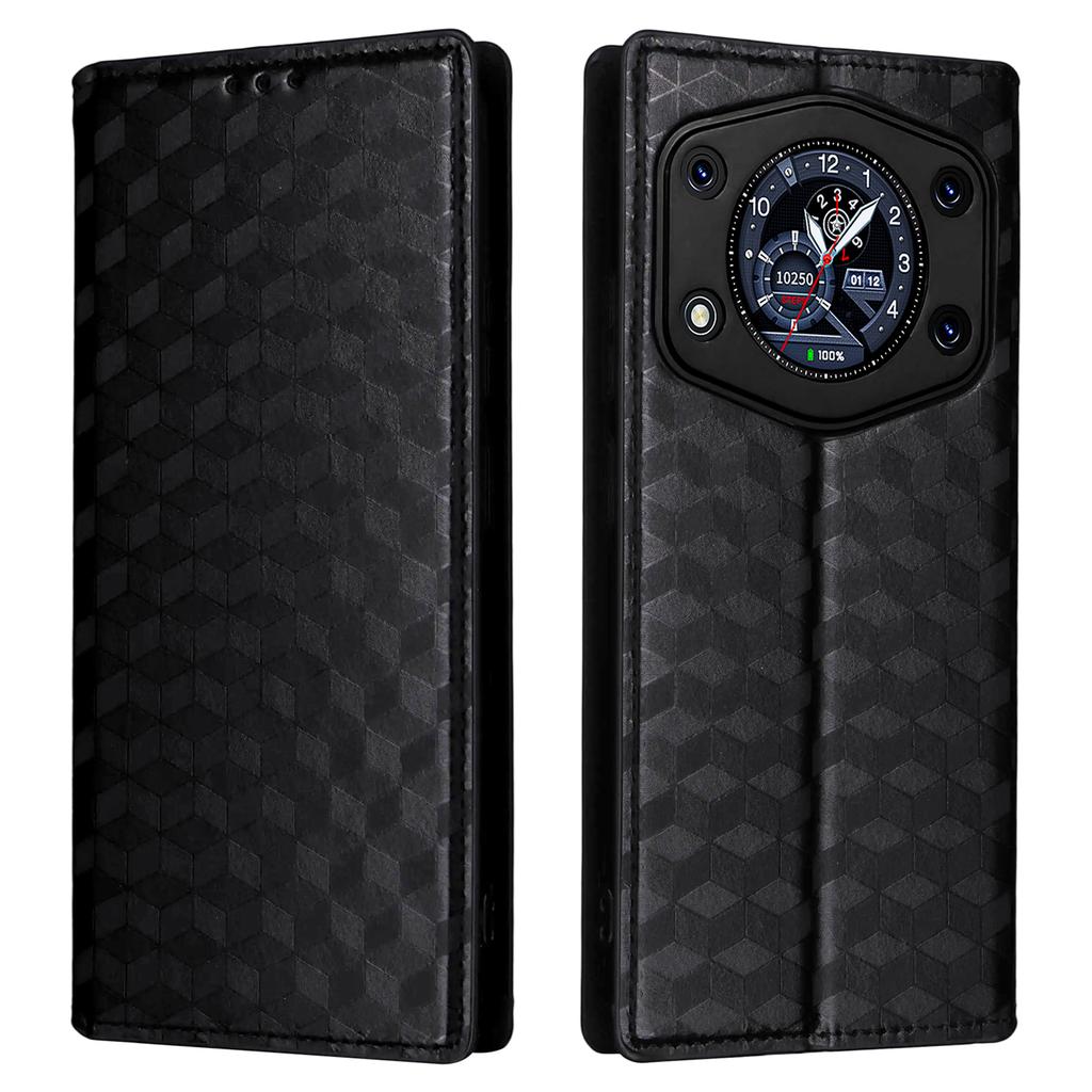 For Cubot A30 Case Wallet Rhombus Imprinted Leather Phone Cover