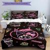 3pcs Kuromi's Sweet Adventure Bedding Set, Including Without Filling, Soft and Comfortable Home BedroomH067