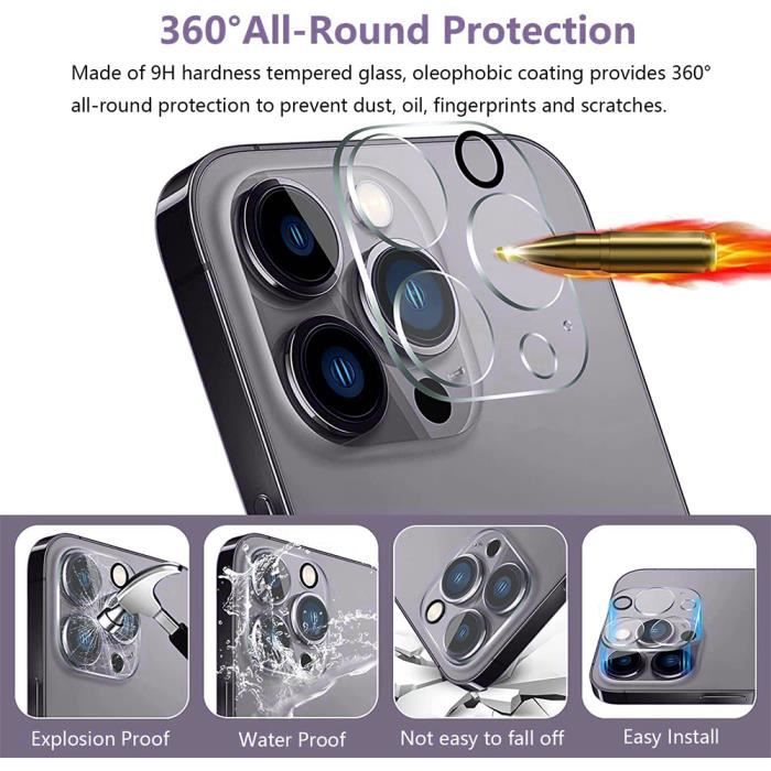 3 Tempered Glass Rear Camera for iPhone 15 Pro Max