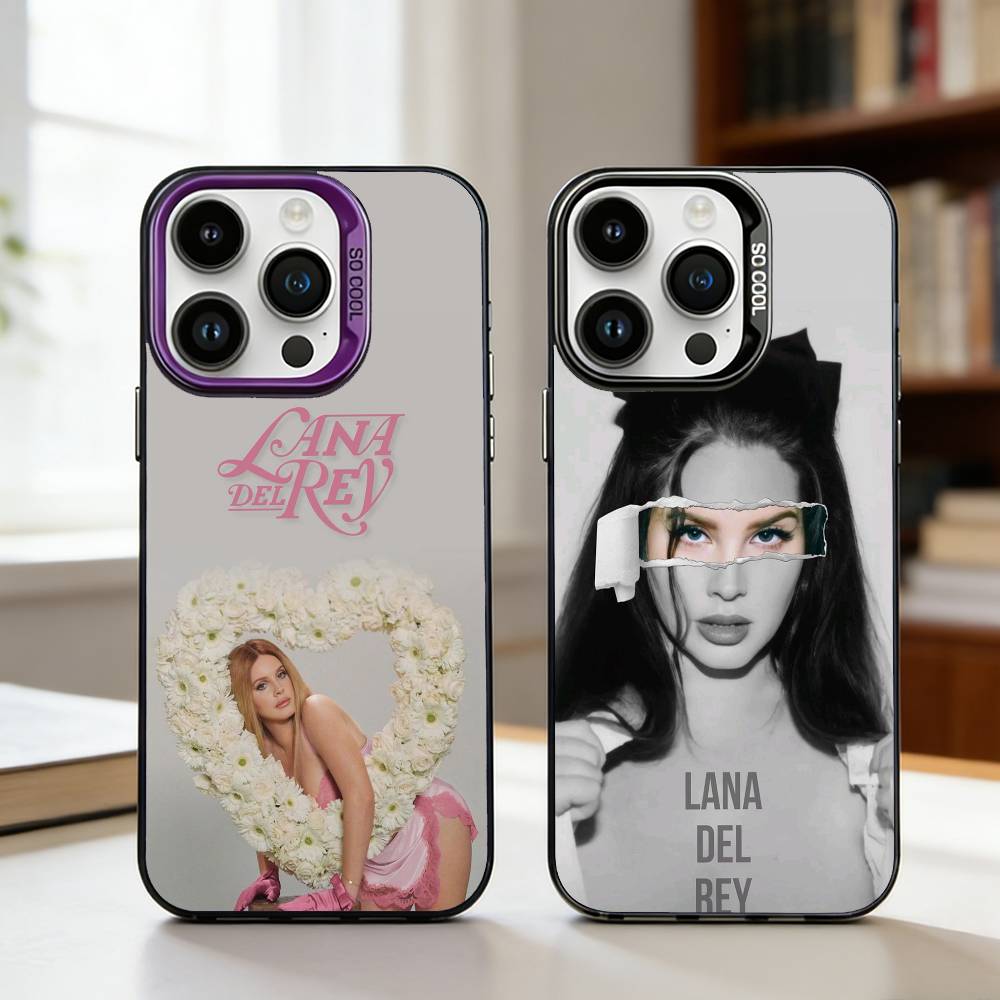 Чехол для телефона L-Lana D-Del R-Rey Singer для iPhone17,16,15,14,13,12,11,Pro,MAX Белый Матовый Ударопрочный Чехол