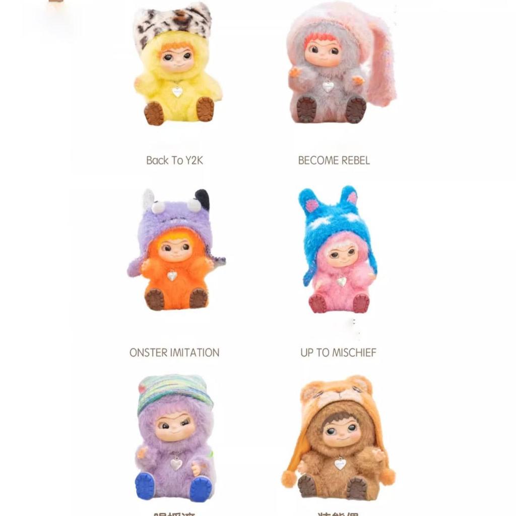 WAKUKU Plush Toy Blind Box - 6 Styles Cute Anime Character Stuffed Animals, Surprise Gift for Kids Children Party Favors Accessories and Decorations