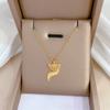 Real Gold Cold Necklace In The E-Commerce Good Goods Furnace, Women'S Collarbone Chain With Jewelry