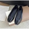 2025 Новинка Патентная кожа Внутреннее увеличение высоты Обувь с раздельным носком Ретро Неглубокие Балетки Однослойная Обувь Botas Mujer