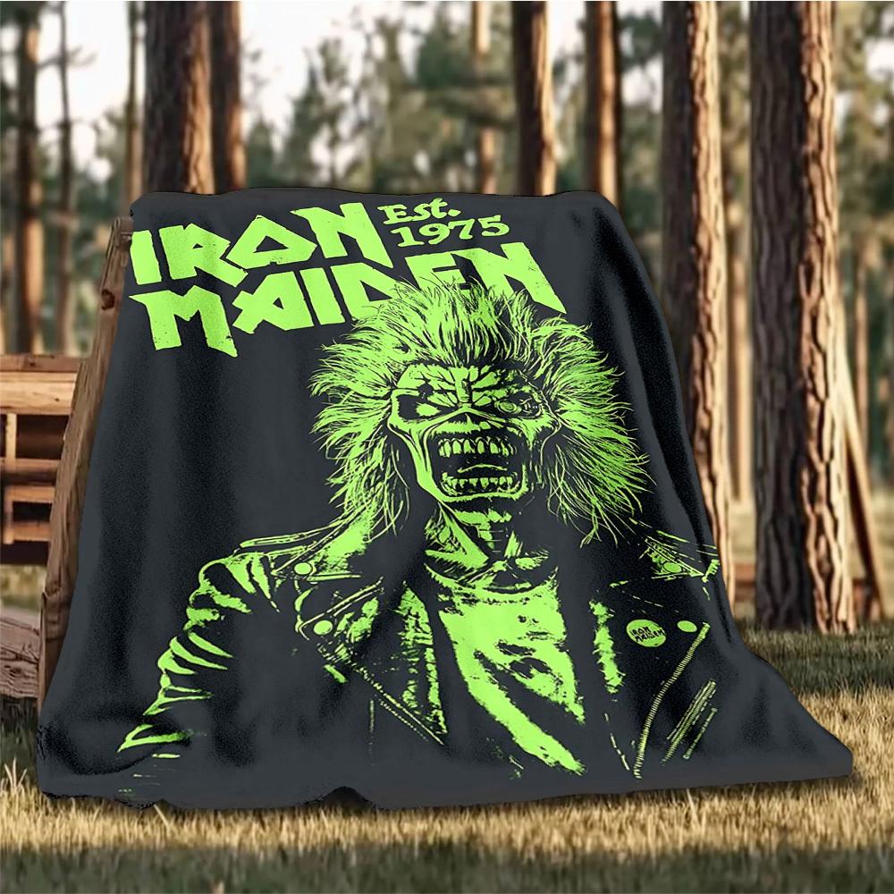 1 шт. Фланелевое одеяло Iron Maiden для улицы, подарок для мальчиков, девочек, взрослых, семьи, друзей