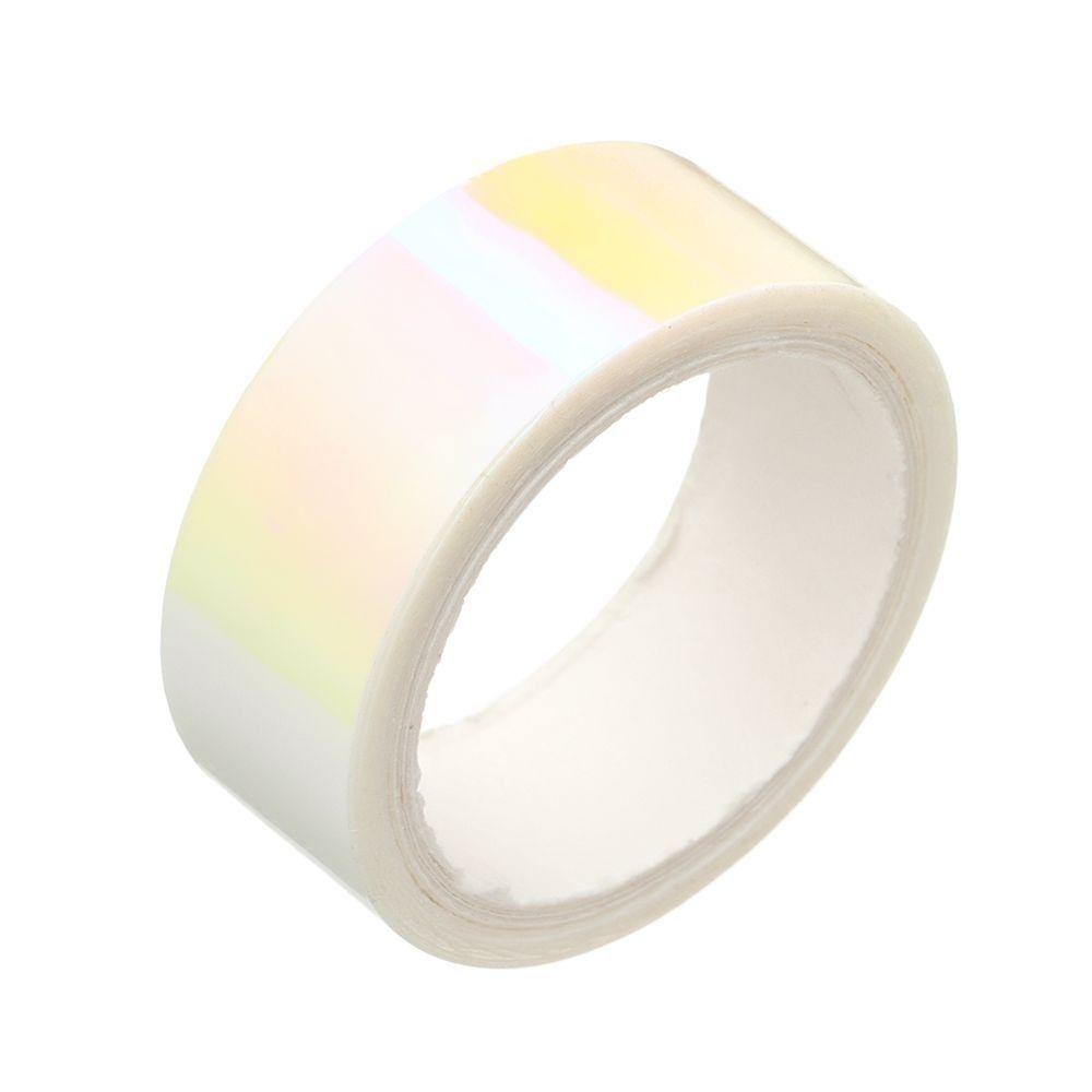 Waterproof Graphic Tape Rainbow Sparkle Metallic Tape Mirror Wrapping Holographic School Supplies.
