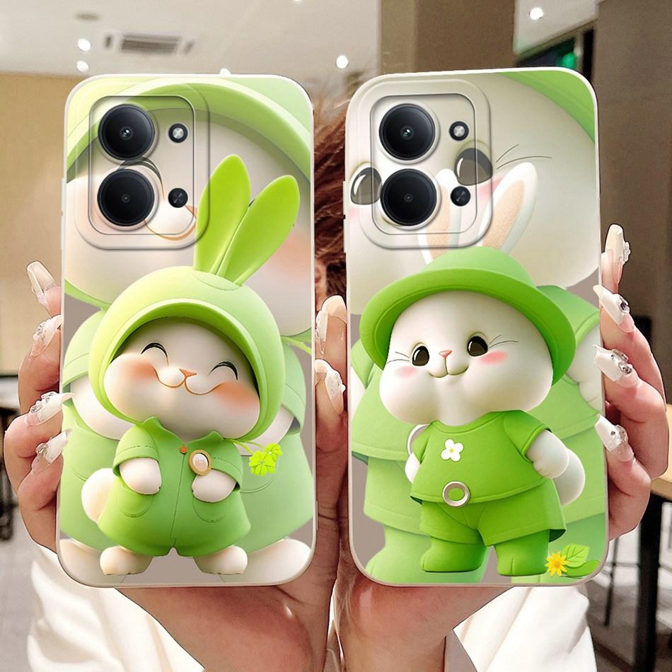 Для Xiaomi Poco C85 4G Милый Кролик Кошка Мультяшный Чехол Для Poco C85 C 85 4G Ударопрочный Мягкий Силиконовый Чехол