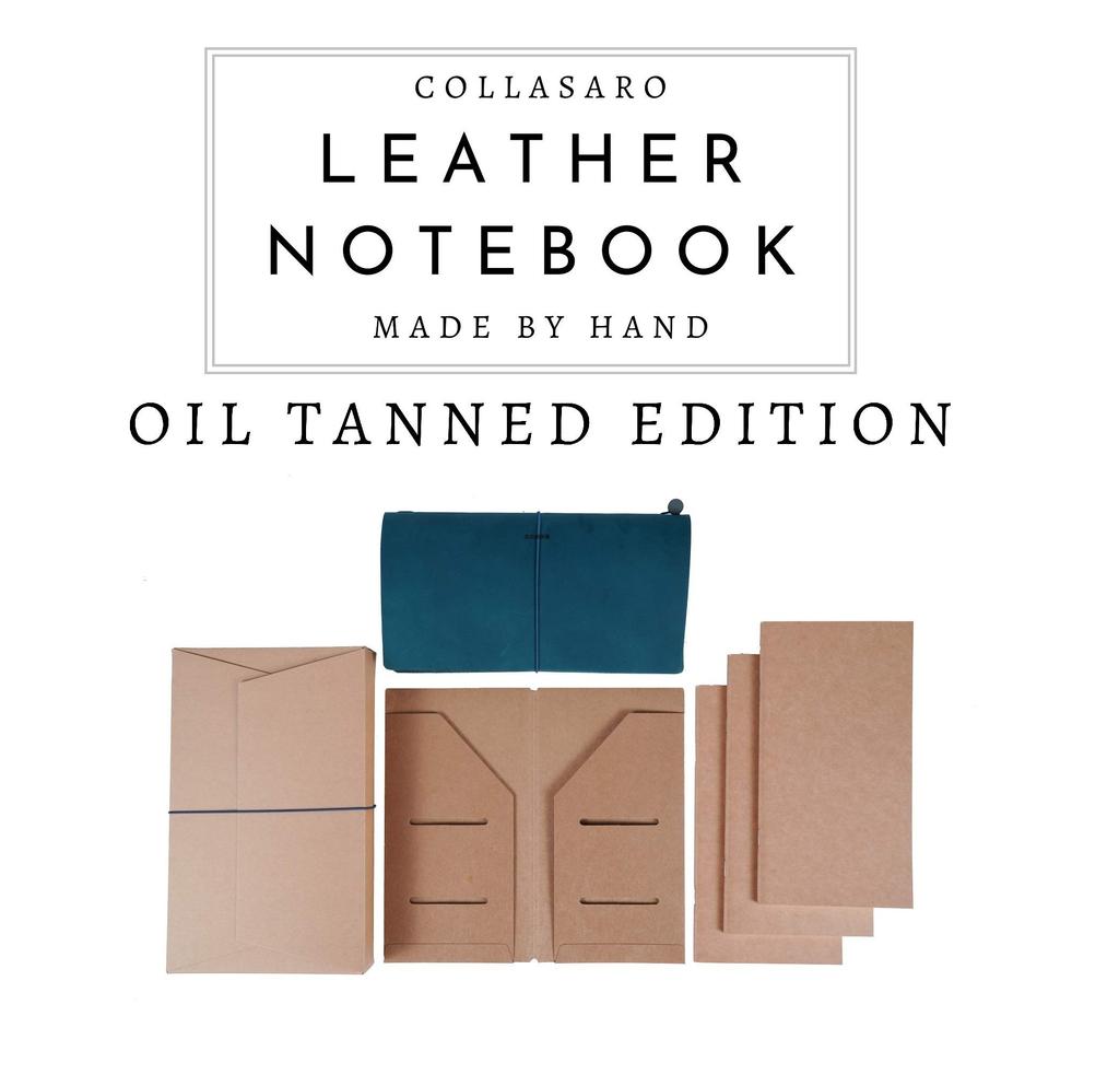 Collasaro Genuine Leather Notebook (Caramel, Medium, Regular Size, 220 X 125 Mm)