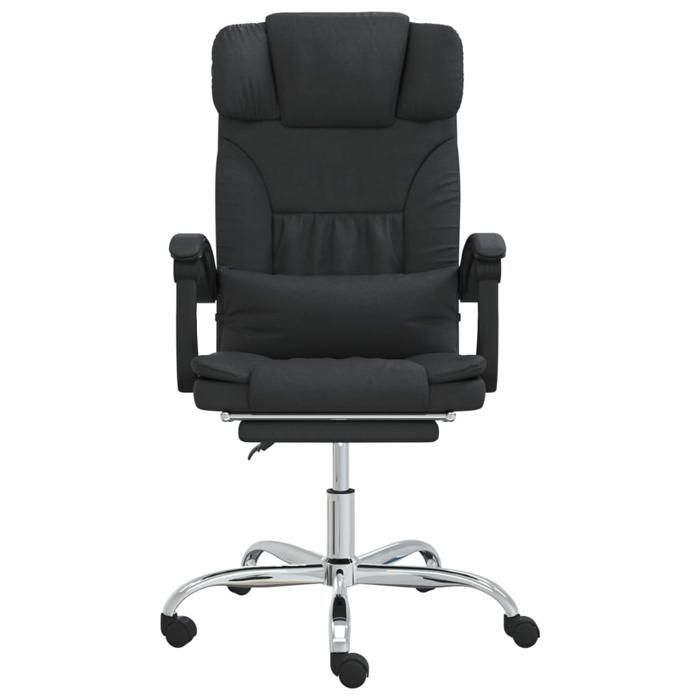 VidaXL Fauteuil de Massage Inclinable de Bureau, Chaise Pivotante avec Dossier et Repose-pied Réglables, Siège Intérieur, 349743