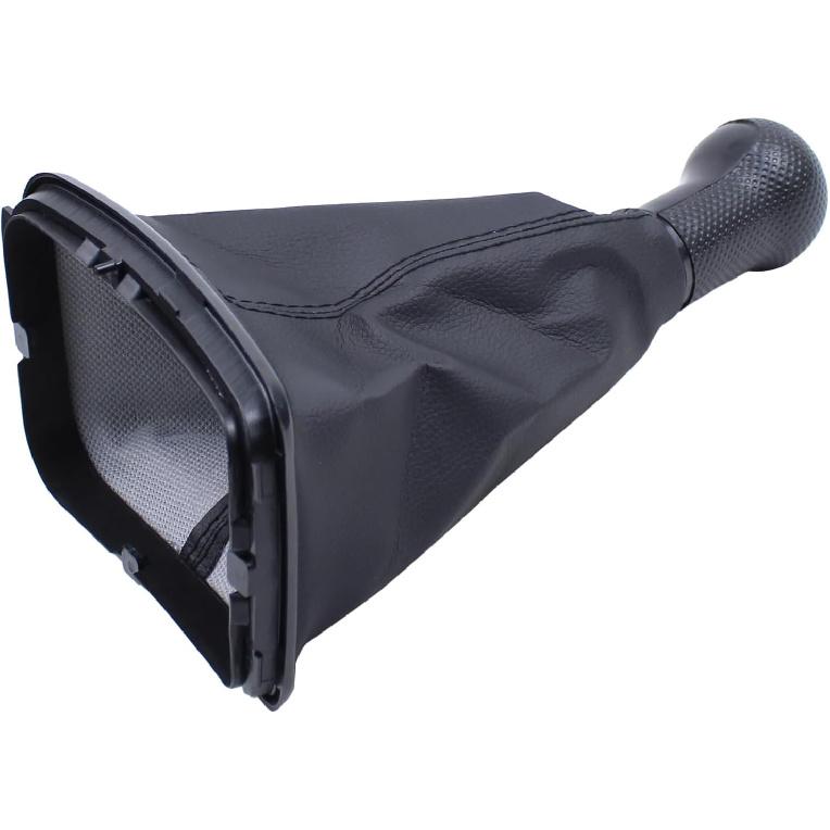 ApplianPar 5 Speed Gear Shift Knob Stick Shifter Lever Head with Gaitor Boot Cover for VW Bora Golf Jetta MK4 GTI R32 1999-2005
