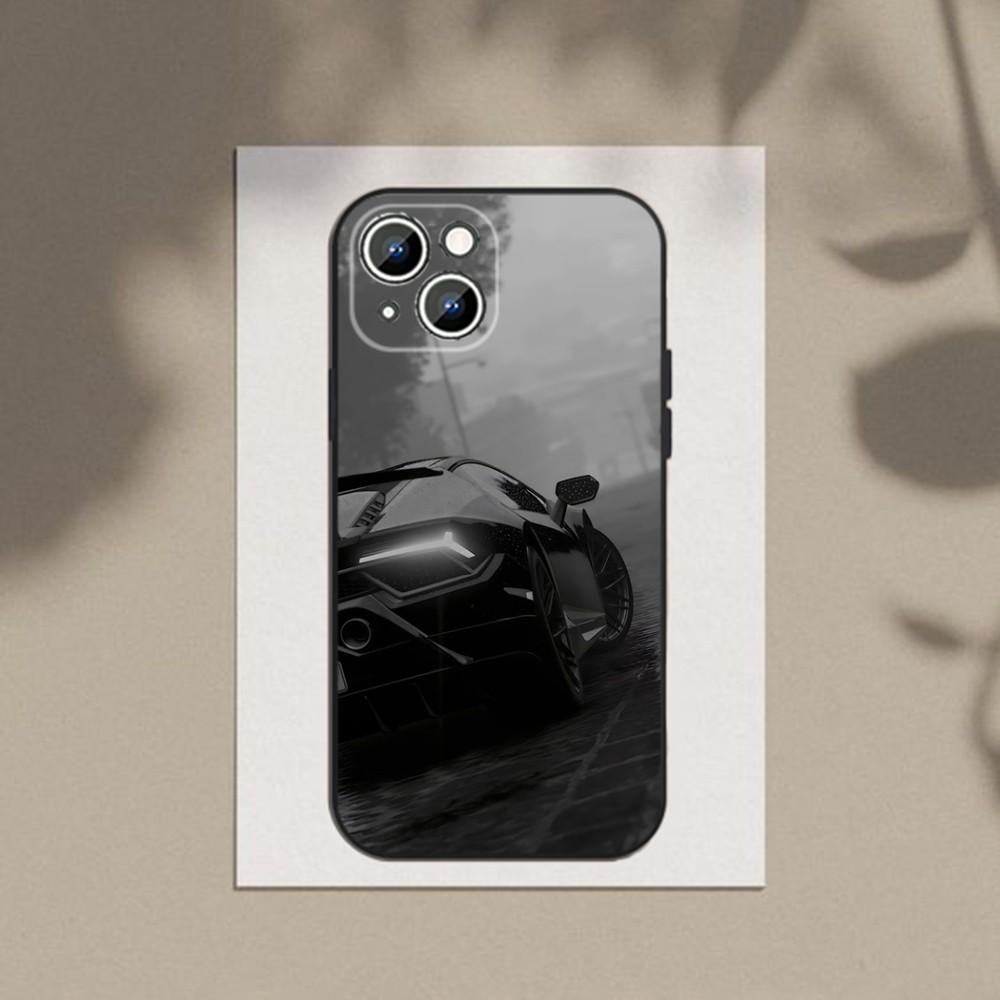 Крутой мужской спортивный чехол для телефона с автомобилем для Apple iPhone 15,14,13,12,11,XS,XR,X,8,7,Pro,Max,Plus,мини силиконовый черный чехол