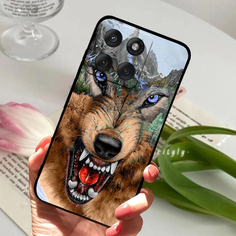 For Motorola Edge 60 Fusion Case Edge60 Fusion Soft Silicone TPU Phone Cover For Moto Edge 50 Fusion 5G Cute Animal Protector