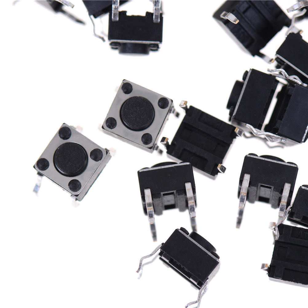 100 шт. 6X6X4.5 мм панель печатной платы мгновенный тактильный тактовый кнопочный переключатель