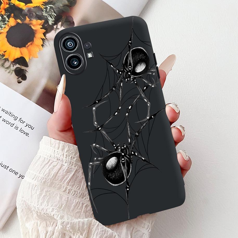 Чехол для телефона 6.55" для Nothing Phone (1) Одна 1 A063 Мягкая черная силиконовая противоударная задняя крышка для Nothing Phone1 Мультяшная Funda Новая