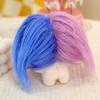 11cm Naked Doll Deciduous Toy Colorful Fluffy Hair Plushies Teeth 12-Constellation Unfinished Pretend Toy Cotton Stuffed