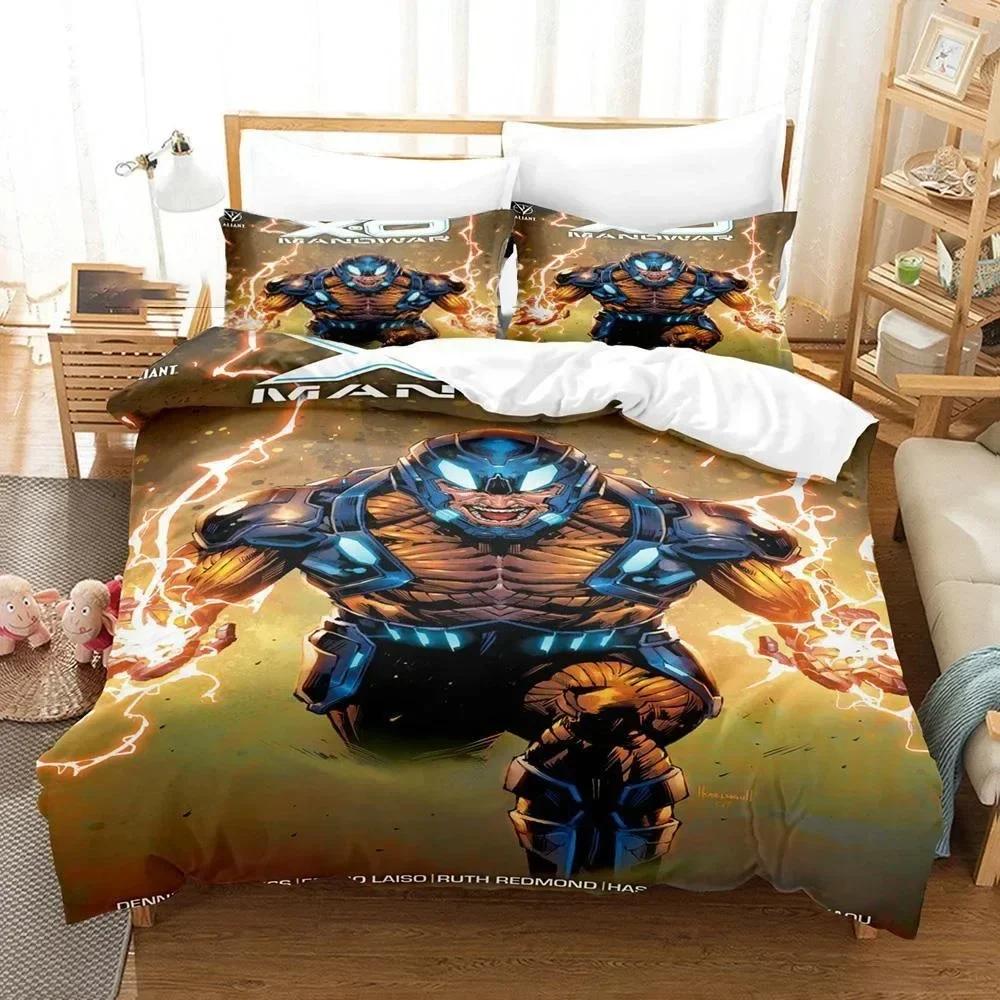3D Manowar Kids Adult Fashion Printed Bed Set Duvet Cover Pillowcase Bedding Set Linen Sheet Quilt Cover Full Queen King Size
