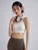 All-In-One Sports Bra for Women, Shock-Proof, High-Intensity Running Training, Fake Two-Piece Fitness, Pilates, Yoga Vest