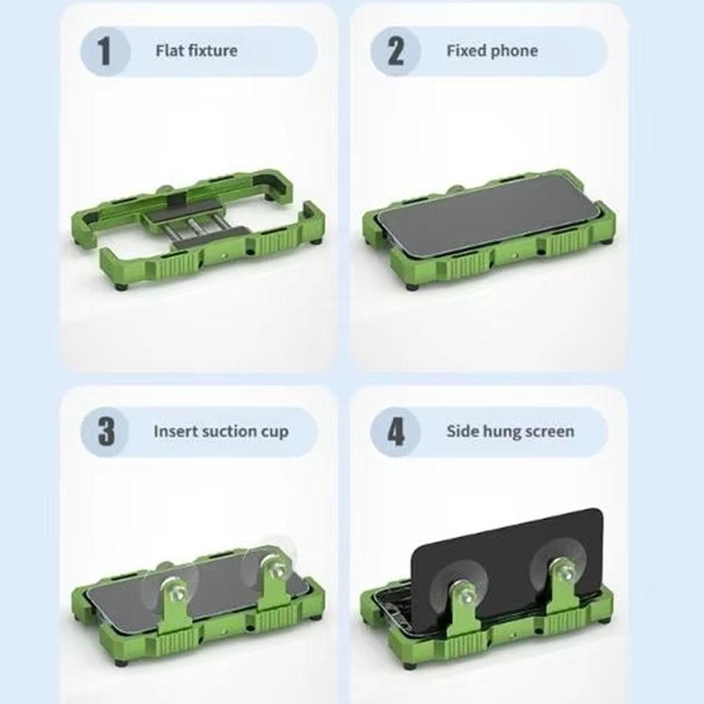 Mobile Phone Screen Separator Opener Clamp Motherboard Holder With Adjustable Width And Suction Cup For Secure Holding