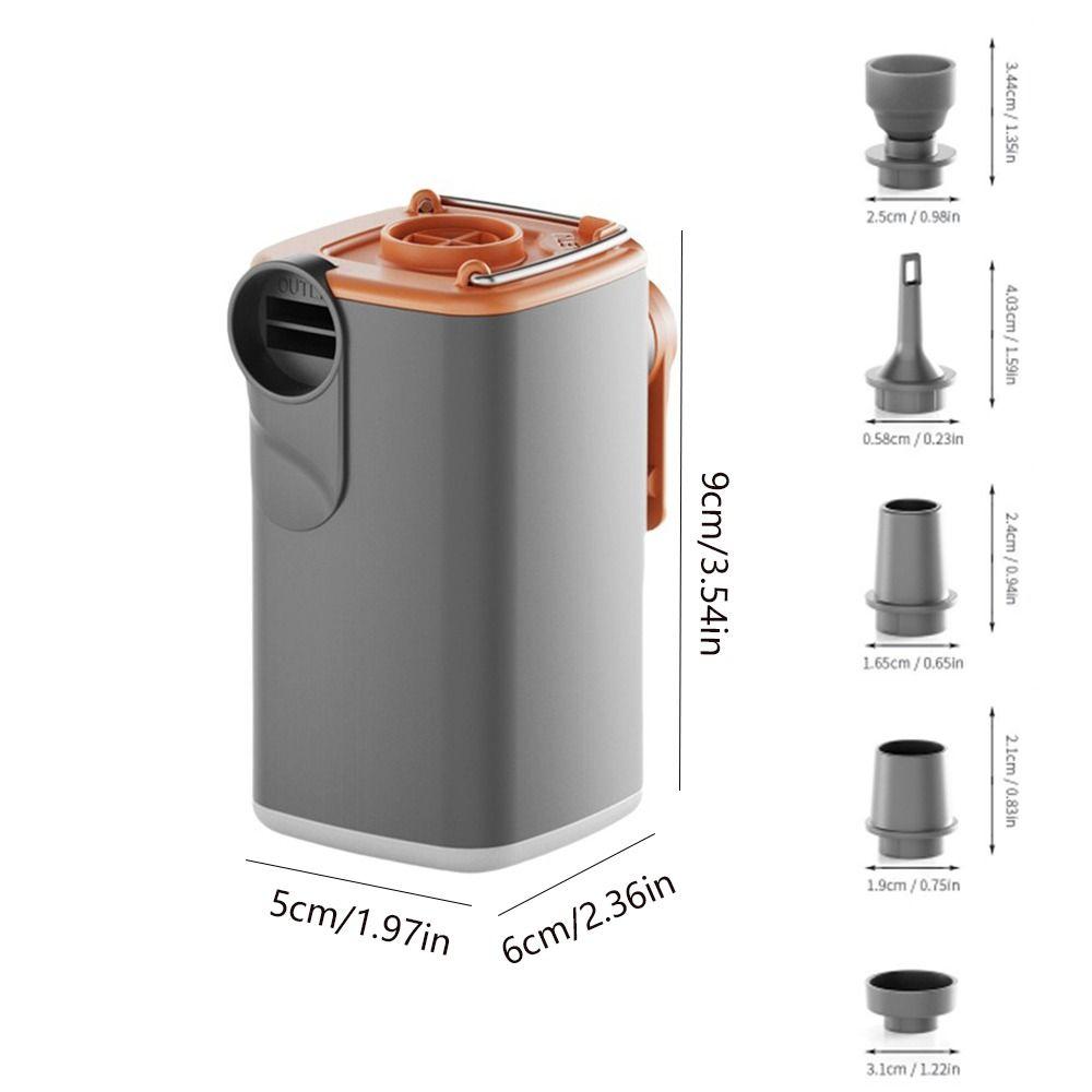 USB Rechargeable Cordless Mattress Pump Wireless Vacuum PVC Boat Pump Camping Travel