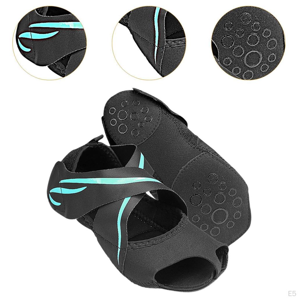 Носки для женщин Grip Cross Tie дышащие противоскользящие без носка спортивные фитнес, тренировки,