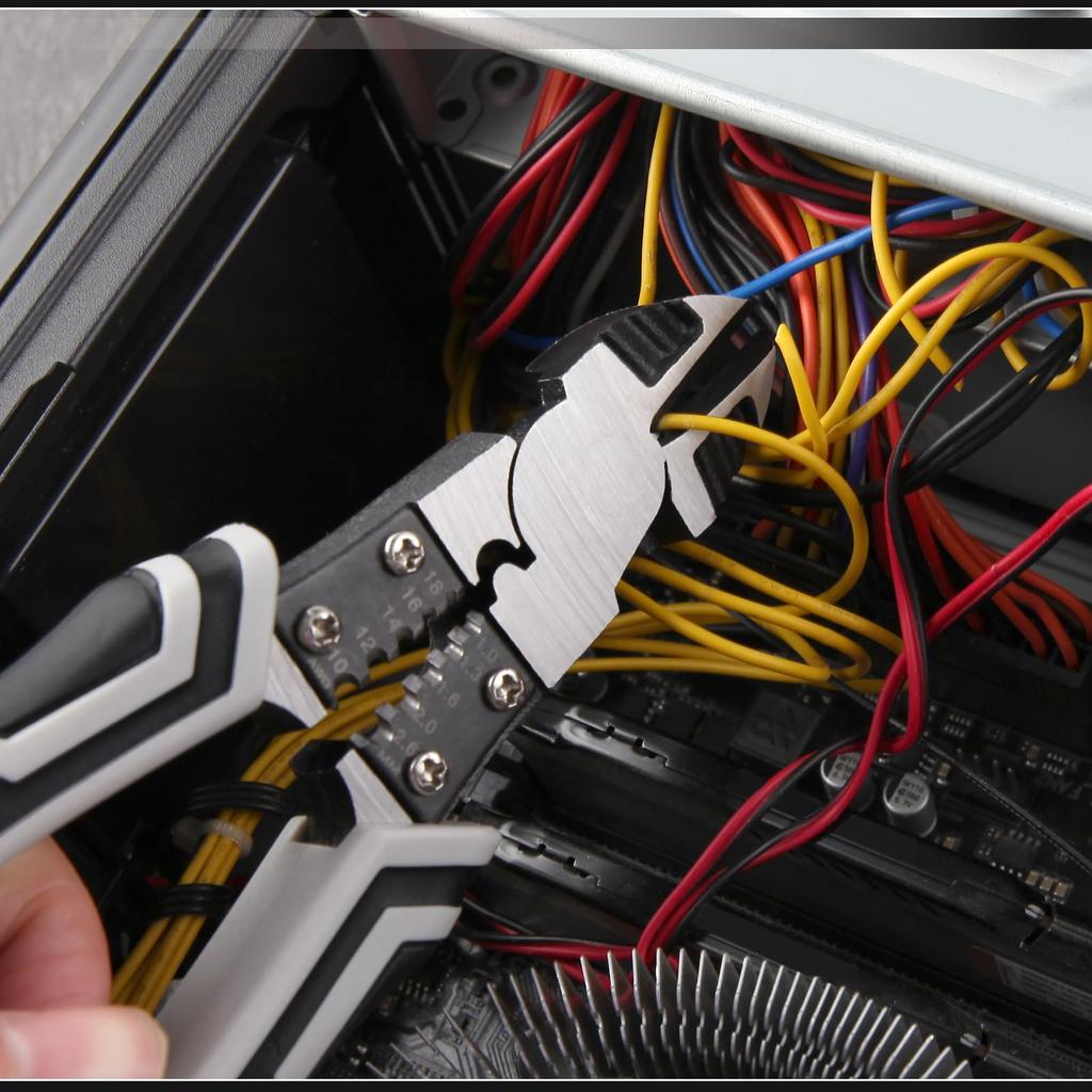 LEONTOOL Precision Power Nippers for Professional Precision Crimping Crimping Cable High with Wire and Cutting 196mm Overall Professional Grade for