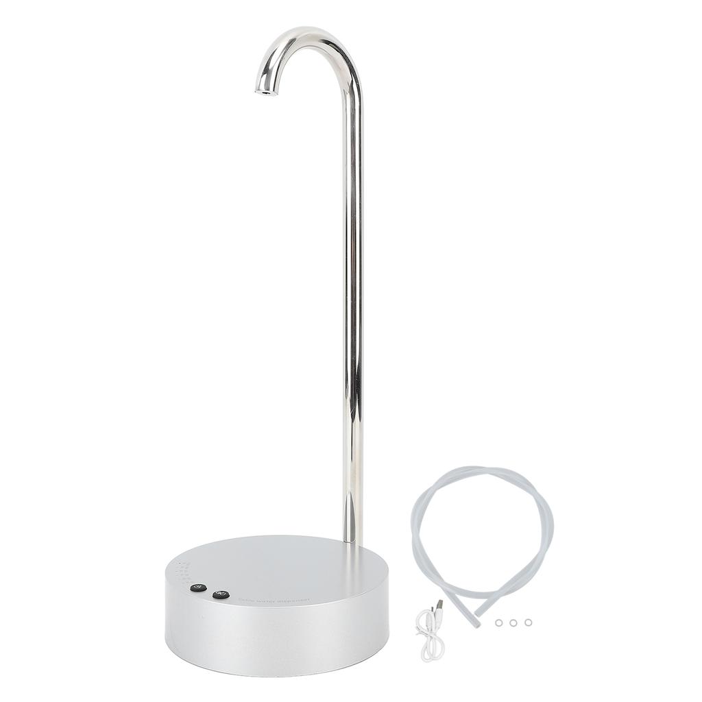 Desktop Water Dispenser Automatic Drinking Electric Mineral Water Bottle Pump For Home And Office Silver